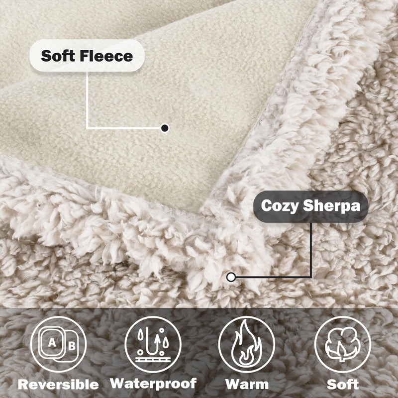 Kritter Planet Waterproof Dog Blanket, Reversible Water Proof Pet Blanket for Couch, Bed & Sofa, Washable Couch Covers for Large Dogs - Protects Furniture from Fur, Dirt, and Accidents - Image 4
